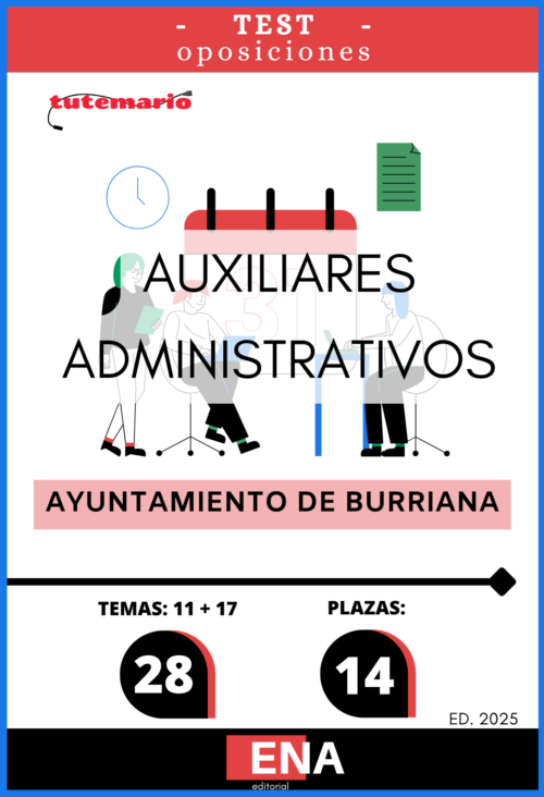 4. TEST 14 Auxiliares Administrativos Ayuntamiento de Burriana. Formato (ONLINE)