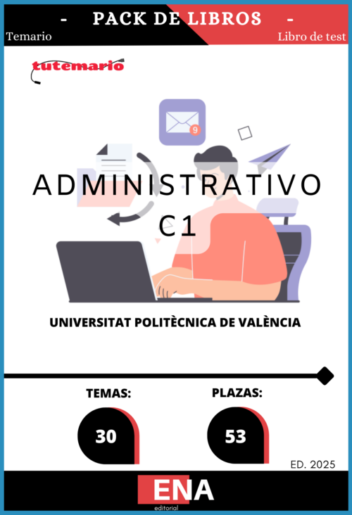 7. TEMARIO y TEST 53 Administrativo C1 Universidad Politécnica Valencia. Pack formato (ONLINE)