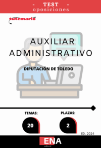 LIBRO DE TEST, con preguntas (DE CUATRO OPCIONES DE RESPUESTA), sobre los 20 temas solicitados para la primera fase de oposición de las 2 plazas convocadas por la Diputación de Toledo de Auxiliares Administrativos C2, publicado en el Boletín Oficial de Toledo nº 147 del 2 de Agosto del 2024 y en el BOE el 22-08-2024.