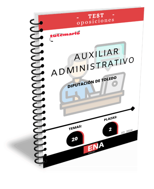 5. TEST Auxiliar Administrativo Diputación de Toledo. Formato (Encuadernado)