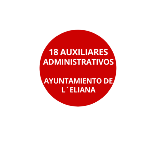 18 Auxiliares administrativos Ayuntamiento de la Eliana