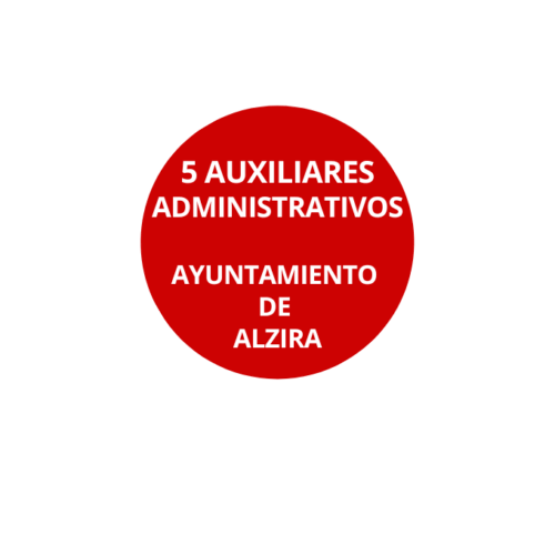 Auxiliar Administrativo Ayuntamiento de Alzira.