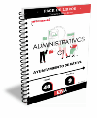 Pack de LIBRO TEMARIO y LIBRO TEST, con preguntas (DE CUATRO OPCIONES DE RESPUESTA), sobre los 40 temas solicitados para el estudio de las oposiciones de las 9 plazas de Administrativo C1 de la oferta de empleo público según resolución de Alcaldía 2025-1747 de fecha 2 de septiembre publicada en el BOP València nº 175 del 12 de septiembre de 2025 por el Ayuntamiento de Xàtiva.