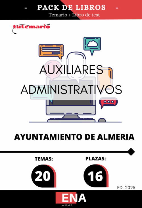 Material de estudio para las Oposiciones 2025 Auxiliar Administrativo Ayuntamiento de Almería.