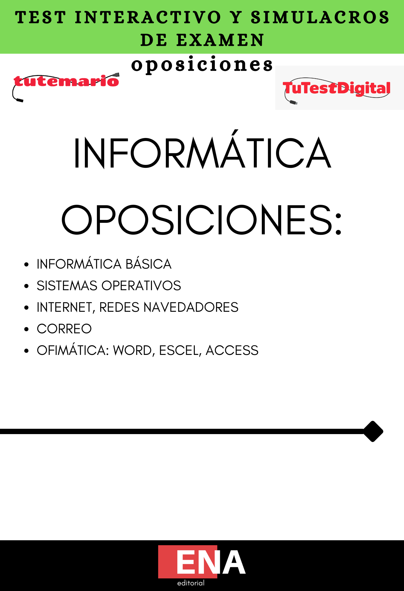 4. TEST Oposiciones de informática básica y Microsoft. INTERACTIVO desde 2 €