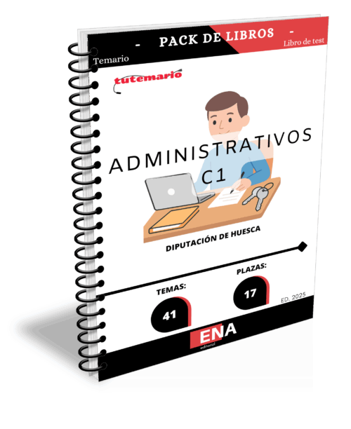 Material de estudio para la Oposición 17 Administrativos C1 Diputación de Huesca. 2025.