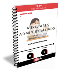 LIBRO DE TEST, con preguntas (DE CUATRO OPCIONES DE RESPUESTA), sobre los 25 temas solicitados para el estudio de la fase de oposición de la convocatoria 07/2025 de Empleo público de los años 2022 y 2023 publicadas en el Diario Oficial de la Generalitat Valenciana de fecha 23 de mayo de 2022 y 1 de febrero de 2024 respectivamente, donde se publican varias plazas entre las que se encuentran 5 plazas de Auxiliar Administrativo, subgrupo C2.