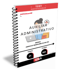 LIBRO TEST, con preguntas (DE CUATRO OPCIONES DE RESPUESTA), sobre los 31 temas solicitados para el estudio de la fase de oposición, de las 933 plazas convocadas por el Servicio Madrileño de Salud, por resolución de 23 de junio de 2025, de la Dirección General de Recursos Humanos y Relaciones Laborales del Servicio Madrileño de Salud, por la que se convocan pruebas selectivas por el turno libre para el acceso a la condición de personal estatutario fijo en la categoría de Grupo Auxiliar Administrativo de Función Administrativa, Grupo C, Subgrupo C2, del Servicio Madrileño de Salud.