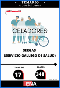 LIBRO TEMARIO sobre los 17 temas solicitados para el estudio de la fase de oposición de las 348 plazas de Celadores, convocadas por RESOLUCIÓN de 21 de agosto de 2025, de la Dirección General de Recursos Humanos, por la que se convoca concurso-oposición para el ingreso en diversas categorías de personal sanitario de formación profesional.