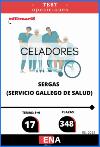 LIBRO TEST, con preguntas (DE CUATRO OPCIONES DE RESPUESTA) sobre los 17 temas solicitados para el estudio de la fase de oposición de las 348 plazas de Celadores, convocadas por RESOLUCIÓN de 21 de agosto de 2025, de la Dirección General de Recursos Humanos, por la que se convoca concurso-oposición para el ingreso en diversas categorías de personal sanitario de formación profesional.