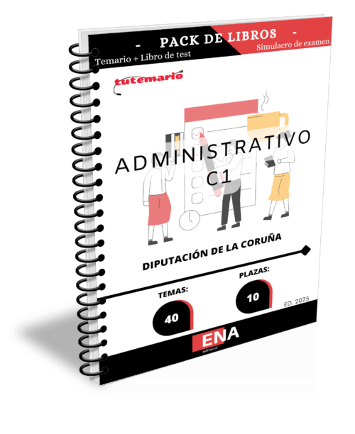 Material de estudio para la oposición 10 plazas C1 administrativo Diputación A Coruña.