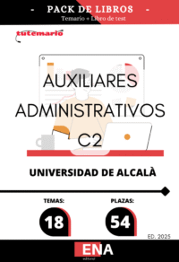 9. TEMARIO y TEST. 54 Auxiliar Administrativo Universidad Alcalá PACK PDF