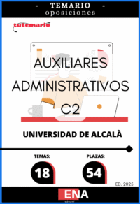 1. TEMARIO 54 Auxiliar Administrativo Universidad Alcalá ONLINE