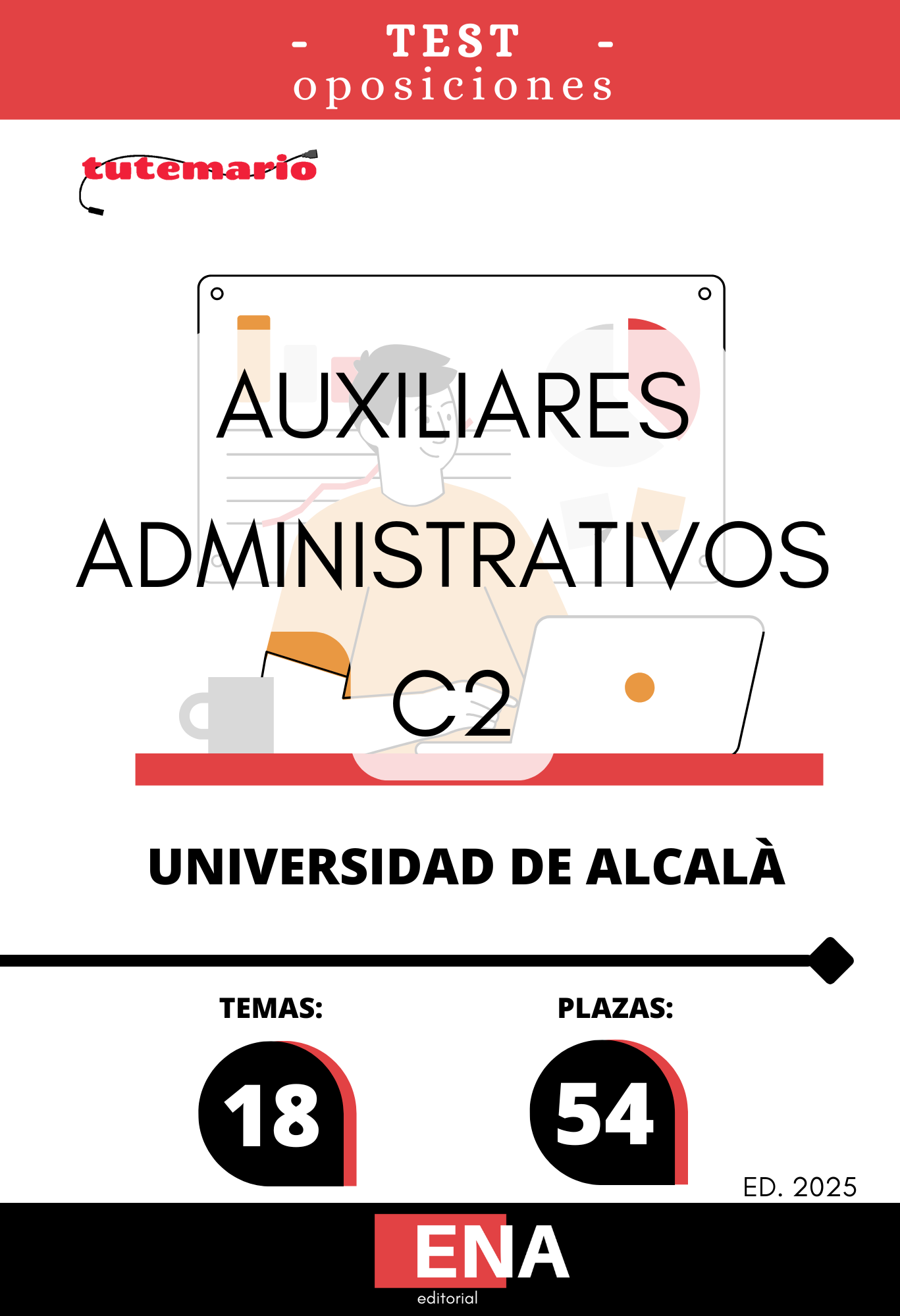 6. TEST. 54 Auxiliar Administrativo Universidad Alcalá. PDF
