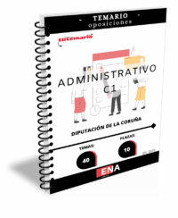 LIBRO TEMARIO sobre los 40 temas que son objeto de la siguiente convocatoria: Bases específicas de la convocatoria de 10 puestos administrativos de administración general (C1) correspondientes de la Excma. Diputación Provincial de La Coruña, (grupo C, subgrupo C1, escala de administración general, subescala administrativa), incluidas como prazas de acceso libre en la Oferta de Empleo Público del año 2023 (Diario Oficial de Galicia, número 59, do 24 de marzo de 2023).