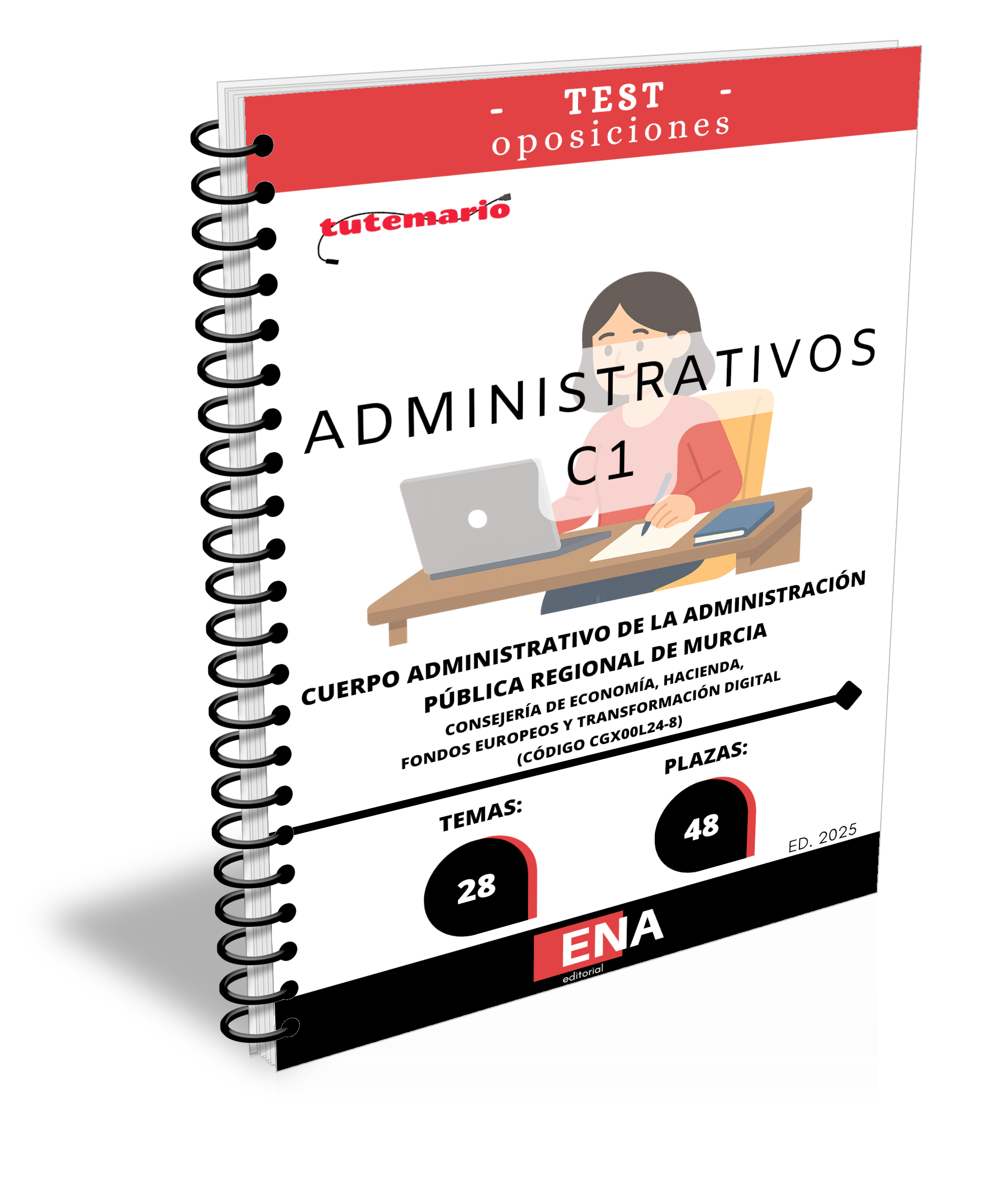 Material de estudio para la Oposición 48 Administrativo Región de Murcia.