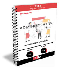 LIBRO TEST, con preguntas (DE TRES OPCIONES DE RESPUESTA) sobre los 40 temas que son objeto de la siguiente convocatoria: Bases específicas de la convocatoria de 10 puestos administrativos de administración general (C1) correspondientes de la Excma. Diputación Provincial de La Coruña, (grupo C, subgrupo C1, escala de administración general, subescala administrativa), incluidas como prazas de acceso libre en la Oferta de Empleo Público del año 2023 (Diario Oficial de Galicia, número 59, do 24 de marzo de 2023).