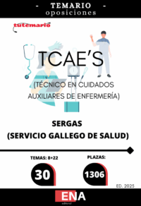 LIBRO TEMARIO, sobre los 30 temas solicitados para el estudio de la fase de oposición de las 1.306 plazas de Técnico/a en cuidados auxiliares de enfermería, convocadas por RESOLUCIÓN de 21 de agosto de 2025, de la Dirección General de Recursos Humanos, por la que se convoca concurso-oposición para el ingreso en diversas categorías de personal sanitario de formación profesiona