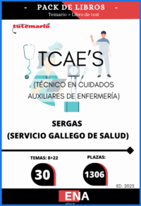 LIBRO TEMARIO, sobre los 30 temas solicitados para el estudio de la fase de oposición de las 1.306 plazas de Técnico/a en cuidados auxiliares de enfermería, convocadas por RESOLUCIÓN de 21 de agosto de 2025, de la Dirección General de Recursos Humanos, por la que se convoca concurso-oposición para el ingreso en diversas categorías de personal sanitario de formación profesional.