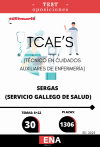 LIBRO TEST, con preguntas (DE CUATRO OPCIONES DE RESPUESTA), sobre los 30 temas solicitados para el estudio de la fase de oposición de las 1.306 plazas de Técnico/a en cuidados auxiliares de enfermería, convocadas por RESOLUCIÓN de 21 de agosto de 2025, de la Dirección General de Recursos Humanos, por la que se convoca concurso-oposición para el ingreso en diversas categorías de personal sanitario de formación profesional.