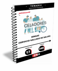 LIBRO TEMARIO sobre los 17 temas solicitados para el estudio de la fase de oposición de las 348 plazas de Celadores, convocadas por RESOLUCIÓN de 21 de agosto de 2025, de la Dirección General de Recursos Humanos, por la que se convoca concurso-oposición para el ingreso en diversas categorías de personal sanitario de formación profesional.