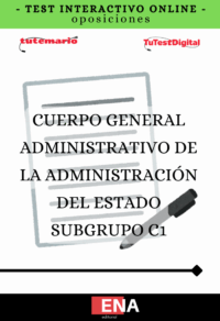 TEST INTERACTIVO, con preguntas de cuatro opciones de respuesta, sobre los 45 temas totales solicitados para el estudio de la fase de oposición, de las pruebas convocadas por la Administración del Estado, para el Cuerpo General Administrativo de la Administración del Estado por el sistema de ingreso libre.