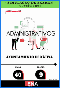 TEST INTERACTIVO, con preguntas (DE CUATRO OPCIONES DE RESPUESTA), sobre los 40 temas solicitados para el estudio de las oposiciones de las 9 plazas de Administrativo C1 de la oferta de empleo público según resolución de Alcaldía 2025-1747 de fecha 2 de septiembre publicada en el BOP València nº 175 del 12 de septiembre de 2025 por el Ayuntamiento de Xàtiva.