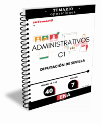 2. TEMARIO Oposición Administrativos / as C1 Diputación de Sevilla formato ENCUADERNADO