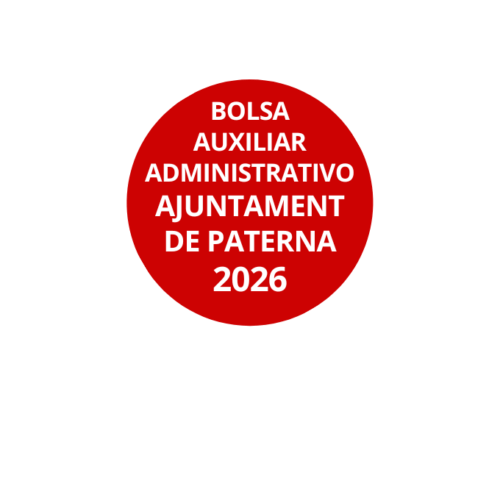 Bolsa Auxiliar Administrativo 2025 Ayuntamiento de Paterna