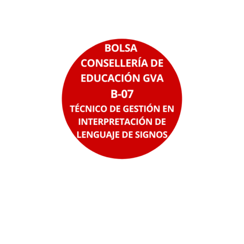 Oposición Bolsa Educación Lenguaje de Signos GVA