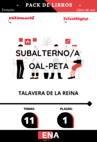 Material de estudio TEMARIOS y TEST para Oposición Subalterno OAL-IPETA Talavera.