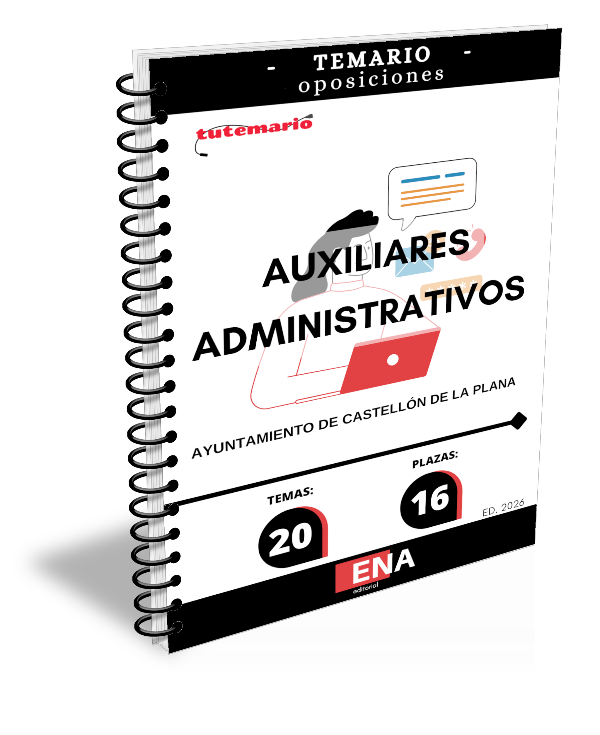 Material de estudio para la Oposición 16 Auxiliares Administrativos Ayuntamiento Castellón de la Plana