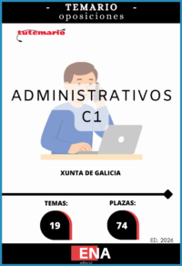 LIBRO TEMARIO, sobre los 19 temas, solicitados para el estudio del primer ejercicio de la fase de oposición, para las 74 plazas convocadas por la Xunta de Galicia del año 2025, por resolución publicada en el DOG el 25-11-2025.