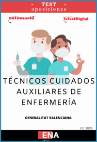 LIBRO DE TEST, con preguntas (DE CUATRO OPCIONES DE RESPUESTA), sobre los 13 + 20 temas solicitados para el estudio de las oposiciones de TCAE convocadas por la GVA para el año 2026.