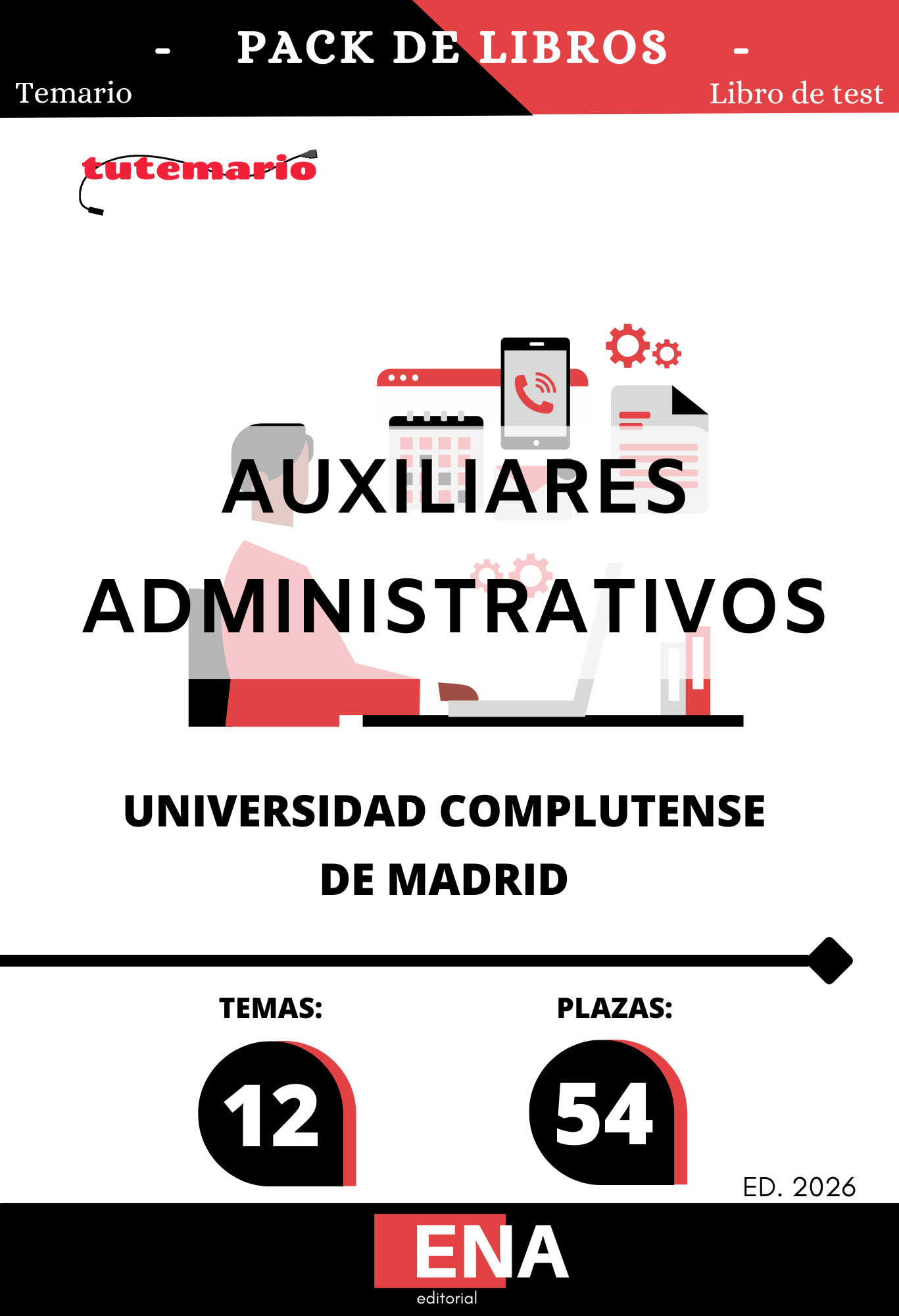 Material de estudio para la Oposición 54 Auxiliares Administrativos Universidad Complutense de Madrid