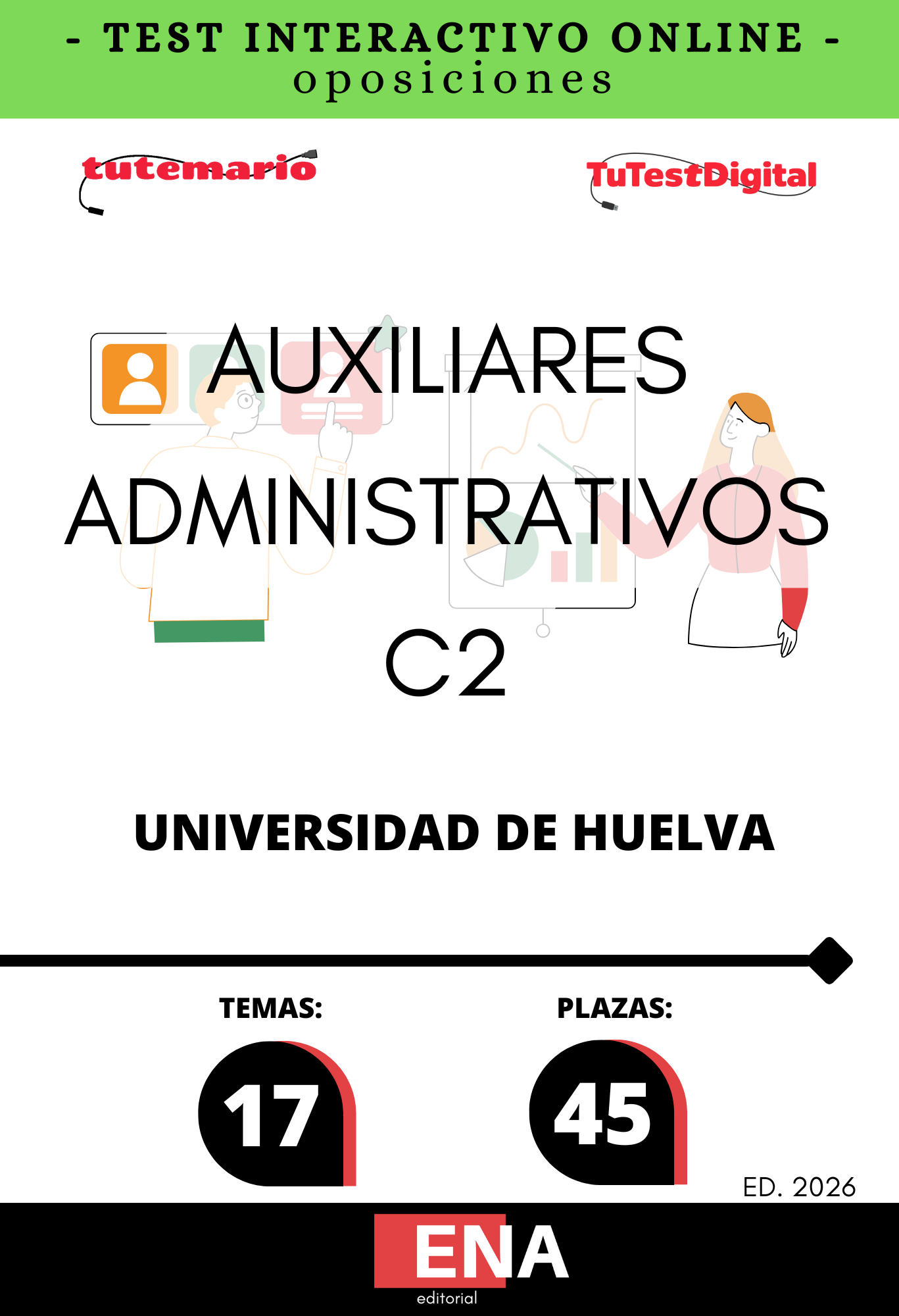 Material de estudio para la Oposición 45 Auxiliares Administrativos Universidad Huelva UHU.
