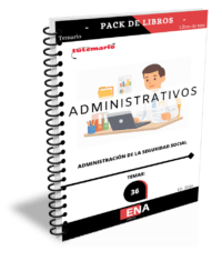 Pack de LIBRO TEMARIO y LIBRO DE TEST, con preguntas (DE CUATRO OPCIONES DE RESPUESTA), sobre los 36 temas solicitados para el estudio de la fase de oposición de las  convocadas por Resolución de 22 de diciembre de 2025, de la Subsecretaría, por la que se convoca proceso selectivo para ingreso, por el sistema general de acceso libre y promoción interna, en el Cuerpo Administrativo de la Administración de la Seguridad Social.