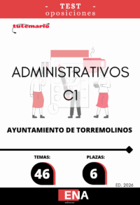 LIBRO DE TEST, con preguntas (DE CUATRO OPCIONES DE RESPUESTA), sobre los 46 temas solicitados para el estudio de las oposiciones de 6 plazas de ADMINISTRATIVO (C1), de turno de acceso libre, que se aprobaron por Resolución del Concejal Delegado de Personal n.º 8269-2022, de 5 de agosto de 2022, la OEP del año 2022, por Resolución de la Concejala Delegada de Personal número 4310, de fecha 30 de marzo de 2023, se ha aprobado la Oferta de Empleo Público 2023 , posteriormente modificada por Resolución del Concejal Delegado de Personal, n.º 12736, de fecha 10 de noviembre de 2023 y por Decreto n.º 3078-2023 de fecha 6 de marzo de 2024 correspondiente a la OEP 2024. Dichas plazas se incluyen en presupuesto y la plantilla 2025 del Ayuntamiento de Torremolinos.