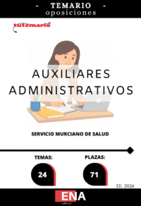 LIBRO TEMARIO, sobre los 24 temas solicitados para el estudio de las pruebas selectivas, por el sistema de concurso oposición por resolución del Director Gerente del Servicio Murciano de Salud por la que se aprueba la parte general y específica del temario correspondiente a las pruebas selectivas para el acceso a la categoría estatutaria de Técnico Auxiliar no Sanitario, por los turnos de acceso libre.