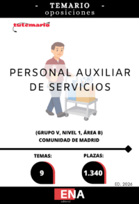 Material de estudio para la oposición 1340 Auxiliares Servicios Comunidad de Madrid.