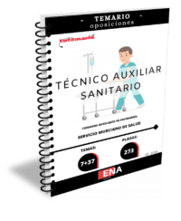 LIBRO TEMARIO, sobre los 44 temas solicitados para el estudio de las pruebas selectiva, por el sistema de concurso oposición de las 273 plazas de Técnico sanitario cuidados auxiliares enfermería, por resolución del Director Gerente del Servicio Murciano de Salud por la que se aprueba la parte general y específica del temario correspondiente a las pruebas selectivas para el acceso a la categoría estatutaria de Técnico Auxiliar no Sanitario, por los turnos de acceso libre.