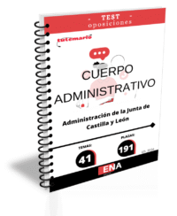 LIBRO DE TEST, con preguntas (DE CUATRO OPCIONES DE RESPUESTA), sobre los 41 temas solicitados para el estudio de las oposiciones de 191 plazas del Cuerpo Administrativo, convocadas por la Administración de Castilla y León, por RESOLUCIÓN de 7 de enero de 2026, de la Viceconsejería de Administraciones Públicas y Atención al Ciudadano, por la que se convocan procesos selectivos para el ingreso, por el sistema de acceso libre, en los Cuerpos Administrativo y Auxiliar de la Administración de la Comunidad de Castilla y León.
