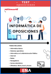 LIBRO DE TEST, con preguntas (DE CUATRO OPCIONES DE RESPUESTA), sobre los conocimientos basicos de informática y Misrosoft que se solicitan en la mayoria de oposiciones.