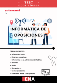 LIBRO DE TEST, con preguntas (DE CUATRO OPCIONES DE RESPUESTA), sobre los conocimientos basicos de informática y Misrosoft que se solicitan en la mayoria de oposiciones.