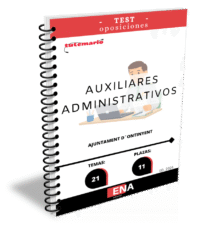LIBRO DE TEST, con preguntas (DE CUATRO OPCIONES DE RESPUESTA), sobre los 21 temas solicitados para el estudio de las oposiciones de 11 plazas de auxiliar administrativo de administración general, para personal funcionario de carreta, convocadas por el Ayuntamiento de Ontinyent, y publicadas en el Boletín Oficial de la Provincia de Valencia el 13-12-25.
