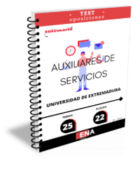 LIBRO DE TEST, con preguntas (DE CUATRO OPCIONES DE RESPUESTA). Sobre los 25 + 1 tema (OFFICE 365), solicitados para la fase de oposición de las 20 plazas convocadas por la Universidad de Extremadura, por RESOLUCIÓN de 5 de febrero de 2026, de la Gerencia, por la que se convocan pruebas selectivas para ingreso en la Escala Auxiliar Administrativa, mediante el sistema de acceso libre.