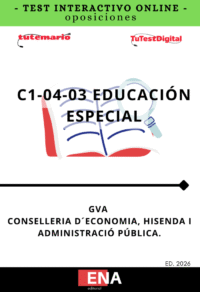 TEST,con preguntas (DE CUATRO OPCIONES DE RESPUESTA), sobre los 12+20= 32 temas, solicitados para el estudio de las oposiciones del Cuerpo Especialistas de Atención socio sanitaria Educación Especial y Cuidados Auxiliares de Enfermería, C1-04-03, de la GVA, correspondientes a la oferta de empleo público de 2026 para personal de la Administración de la Generalitat