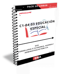 Pack de libro-temario y libro-test, con preguntas (DE CUATRO OPCIONES DE RESPUESTA), sobre los 12+20= 32 temas, solicitados para el estudio de las oposiciones del Cuerpo Especialistas de Atención socio sanitaria Educación Especial y Cuidados Auxiliares de Enfermería, C1-04-03, de la GVA, correspondientes a la oferta de empleo público de 2026 para personal de la Administración de la Generalitat