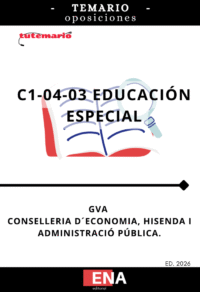 Material de estudio para la Oposición GVA ED. 70/25 C1-04-03. Educación Especial