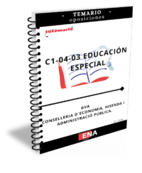 libro-temario sobre los 12+20= 32 temas, solicitados para el estudio de las oposiciones del Cuerpo Especialistas de Atención socio sanitaria Educación Especial y Cuidados Auxiliares de Enfermería, C1-04-03, de la GVA, correspondientes a la oferta de empleo público de 2026 para personal de la Administración de la Generalitat.